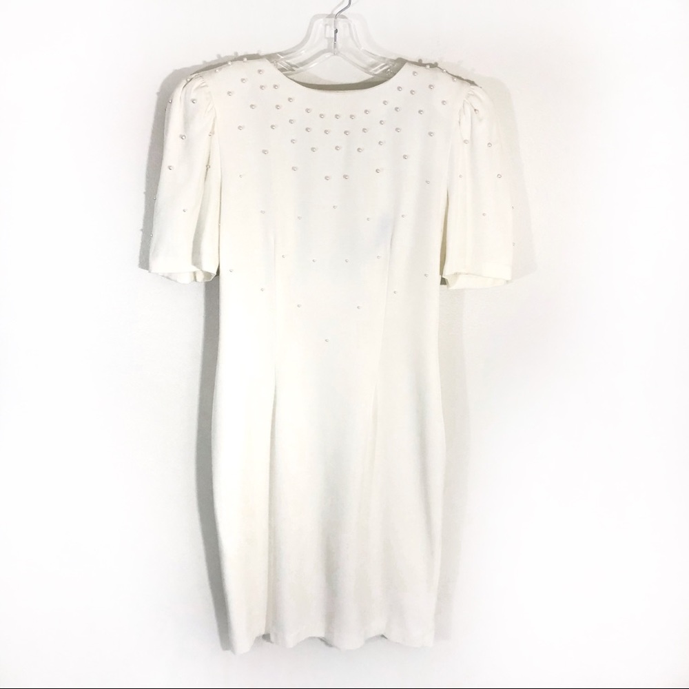 Elegant White Dress with Embellishments